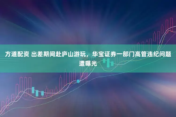 方道配资 出差期间赴庐山游玩，华宝证券一部门高管违纪问题遭曝光